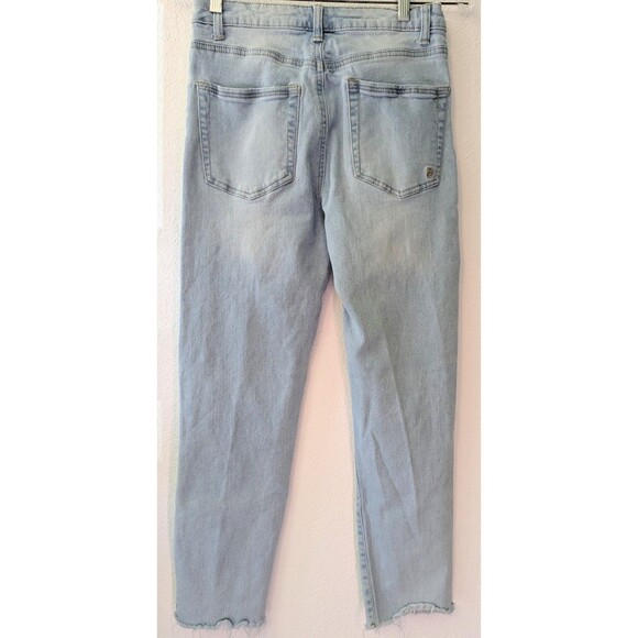 Indigo Rein Women Jeans 27 (28x27) Blue High Rise Distressed Mom Denim (789) - Picture 2 of 3